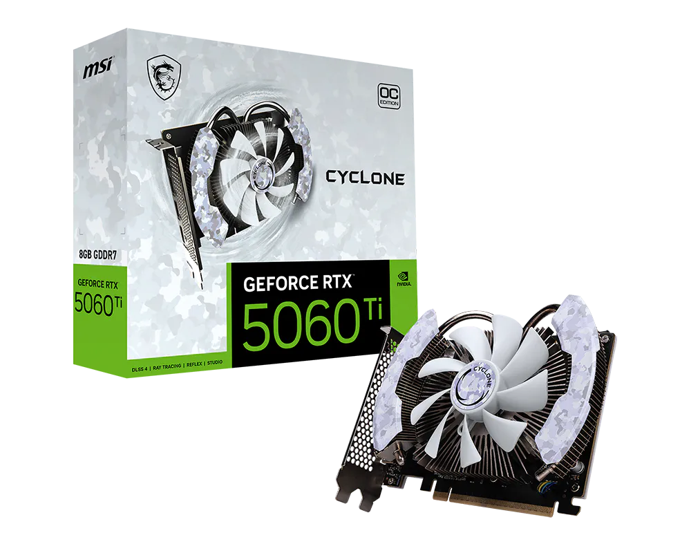 MSI GeForce RTX 5060 Ti 8G CYCLONE OC